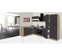 Angolo cottura Blocco cucina angolo cucina rovere grigio Merle 310x172 cm Respekta