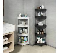 Angolo del bagno, scaffale angolare triangolare, WC a terra, bagno, scaffale di stoccaggio, spazio, scaffale di stoccaggio multi-livello per la cucina, accessori per il bagno, decorazione per la stanz