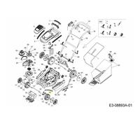 ANGOLO DELLA LAMA DEL BRACCIO 787-03319 ORIGINALE MTD
