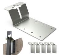 Angolo di montaggio a T, in acciaio, facile da installare, di montaggio per pali a T, per agricoltura, giardino, esterni, lavori in legno, riparazione fai da te