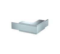 ANGOLO ESTERNO PER CANALINA CON RETE ANTINCENDIO OBO BETTERMANN PLM EC 0810 FS - Dimensioni 22 cm x 8 cm x 10 cm, Argento