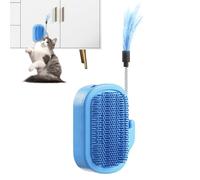 Angolo grattugiato per gatti | Angolo da parete per gatti | Morbido silicone - Grattacielo viso con gatta | Cura di per animali domestici Massaggio a, pettine da massaggio facile