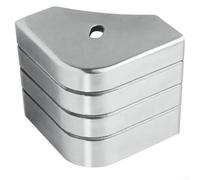 Angolo in alluminio per barche a pontone, adatto arrotondato per angoli a 90 gradi, fornisce una protezione affidabile del ponte contro gli urti