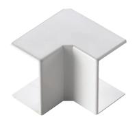 Angolo interno, curva 90°, per minicanalina 22x10mm, bianco, in PVC, tecnopolimero ad alta resistenza, mini canaline, canale per cavi elettrici, impianto elettrico