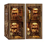 Angolo libro con luce LED, puzzle 3D per adulti, kit fai da te in miniatura, fermalibri decorativo creativo 3D, decorazione per scaffale per libri, perfetto, angolo libro antico