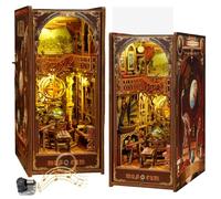 Angolo per libri in miniatura fai da te, motivo: Museo del secolo, fermalibri interattivo creativo, modello di assemblaggio 3D, ricca collezione storica, adatto per adulti (B)