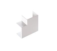 Angolo piatto per canalina cavo - altezza x larghezza 40 x 40 mm - 1 pezzo - PVC - bianco alpino