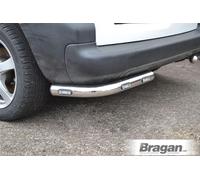 Angolo Posteriore Barre + LED Per nissan navara D40 2005-2016 4x4 Inox Tubi