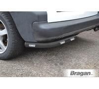 Angolo Posteriore Barre + LED Per vauxhall opel vivaro 2014 - 2019 Inox Nera