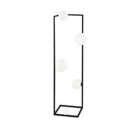 Piantana Industrial-Minimal Angolo Metallo Nero 5 Luci G9 3W 3000K Luce Calda [EEK: A++]