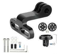 Angolo regolabile del supporto del computer della bicicletta dell'alluminio | Adatto per Garmin per Wahoo per Bryton, angolo di inclinazione regolabile, design leggero da 46 g, alluminio CNC