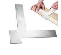 Angolo Ruler, Right Measure, 9,06 x 8,46 x 0,08 in Wall Scraper, Edge Tool, 90° Guide, Precision Leveler, Compact Design for Scraping, Masonry, Painting, Carpentry, Cabinet Splicing