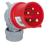Angolo spina CEE, 400 V 32 A, 5-Pin, con ampertec-Morsetti