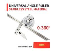 Angolo universale Righello Goniometro Multi Angolo di Misura Righello Strumenti di Carpenteria Angolo Calibro Goniometro Quadrato Righello Angolo Finder Strumenti per la lavorazione del legno(Box 360