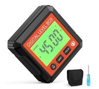 Angolometro magnetico - Scatola ad alta precisione | Inclinometro digitale | Strumento di ricerca 'angolo elettronico | Strumento di ricerca 'angolo 'inclinometro alimentato a batteria |