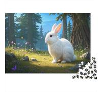 Angora Rabbit Puzzle 1000 Pezzi Puzzle Per Adulti Cute Animals Puzzle Difficile Sfida Puzzle Giochi Decorazione Della Famiglia 1000pcs (75x50cm)