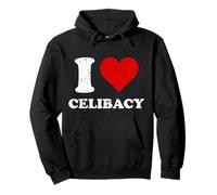 Angosciato Ho Cuore Il Celibato Amo Il Celibato Felpa con Cappuccio