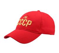 Angoter Berretto da Baseball in Cotone CCCP Sovietica Lettera Ricamato Cappello Casuale Sovietico Cappello di Sun Commemorativa Sovietica