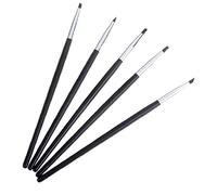 Angoter Dente Dentale Shaping Silicone Strumento 5PCS Resina Dentale Penne Pennello per l'adesivo Cemento Composito in Porcellana Denti Strumenti