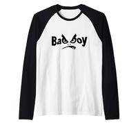 Angry Bad Boy, Cool Bad Boys Fashion Graphic Design Style Maglia con Maniche Raglan