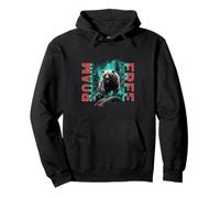 Angry Bear Grizzly Bears Wildlife Mountains Animal Felpa con Cappuccio