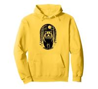 Angry Bear Grizzly Bears Wildlife Mountains Animal Felpa con Cappuccio
