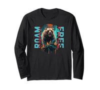 Angry Bear Grizzly Bears Wildlife Mountains Animal Maglia a Manica