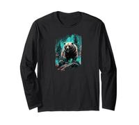 Angry Bear Grizzly Bears Wildlife Mountains Animal Maglia a Manica