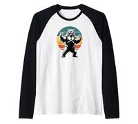 Angry Bear Grizzly Bears Wildlife Mountains Animal Maglia con Maniche Raglan