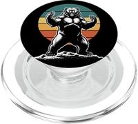 Angry Bear Grizzly Bears Wildlife Mountains Animal PopSockets PopGrip per MagSafe