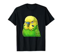 Angry Budgie Parrocchetto Funny Grumpy Bird Pet Maglietta