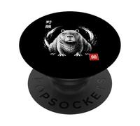 Angry Capybara Circolo Zen Giapponese PopSockets PopGrip Adesivo