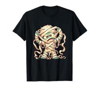 Angry Cartoon Mummy Kid Divertente Halloween Mostro Maglietta