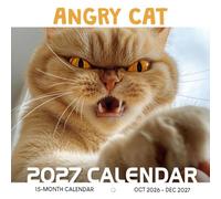 Angry Cat Calendar 2027: A year of grumpy whiskered expressions