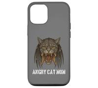 Angry Cat Mom for Owner of Really Evil Cat, divertente gioco di parole Custodia per iPhone 12/12 Pro
