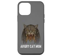 Angry Cat Mom for Owner of Really Evil Cat, divertente gioco di parole Custodia per iPhone 12 mini