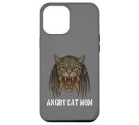 Angry Cat Mom for Owner of Really Evil Cat, divertente gioco di parole Custodia per iPhone 12 Pro Max