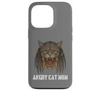 Angry Cat Mom for Owner of Really Evil Cat, divertente gioco di parole Custodia per iPhone 13 Pro