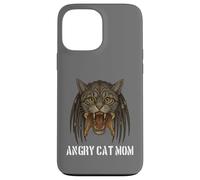 Angry Cat Mom for Owner of Really Evil Cat, divertente gioco di parole Custodia per iPhone 13 Pro Max