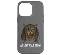 Angry Cat Mom for Owner of Really Evil Cat, divertente gioco di parole Custodia per iPhone 14 Pro Max