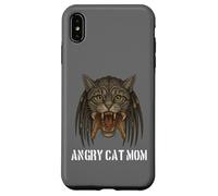 Angry Cat Mom for Owner of Really Evil Cat, divertente gioco di parole Custodia per iPhone XS Max