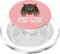 Angry Cat Mom - per il proprietario di un gatto davvero malvagio, divertente gioco di parole PopSockets PopGrip per MagSafe
