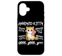 Angry Cat - Moody Annoyed Kitty - Gr Gr - Cute Cat's Custodia per iPhone 16