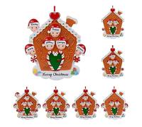 Angry Egg Boy 2023 Ornamento natalizio personalizzato per la famiglia, decorazione da appendere all'albero di Natale con i nomi dei membri della famiglia