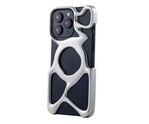 Angry miao Emptiness - Custodia per iPhone 15 Pro Max (solo custodia), compatibile con MagSafe, leggera da 22 g, dissipazione del calore, ampia protezione, argento