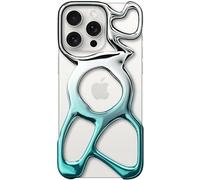 Angry miao Emptiness - Custodia per iPhone 16 Pro Max (solo per iPhone 16 Pro Max), compatibile con MagSafe, 22 g, leggera, dissipazione del calore, ampia protezione