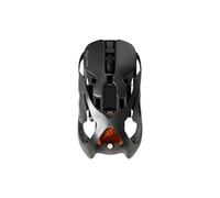 Angry miao Infinity Gaming Mouse Wireless Mouse con 30000DPI PAW3950 Sensore Metallo Ultraleggero 49g Design Scavato Mouse 7 Pulsanti Programmabili Illuminazione RGB Personalizzabile - Basalto Nero