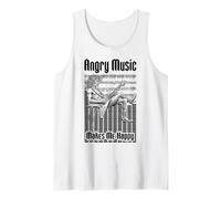 Angry Music Makes Me Happy Funny Chitarrista Heavy Metal Canotta