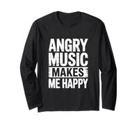 Angry Music Makes Me Happy Maglia a Manica