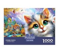 Angry White CatAstonishing 1000-Piece Jigsaw Puzzles for Adults A Pantheon of Impossible, Hard, Difficult Challenging Puzzle Games for All Genders - A Unifying Challenge for Adults And Kids Age 12 Ye